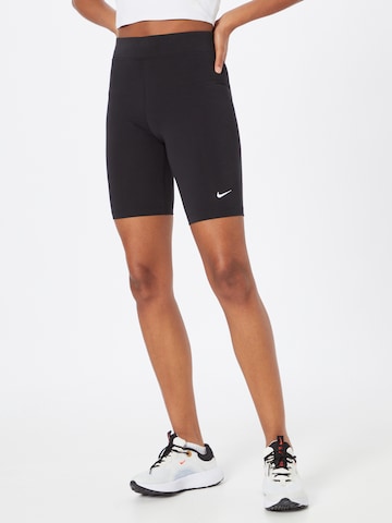 melns Nike Sportswear Šaurs Legingi: no priekšpuses