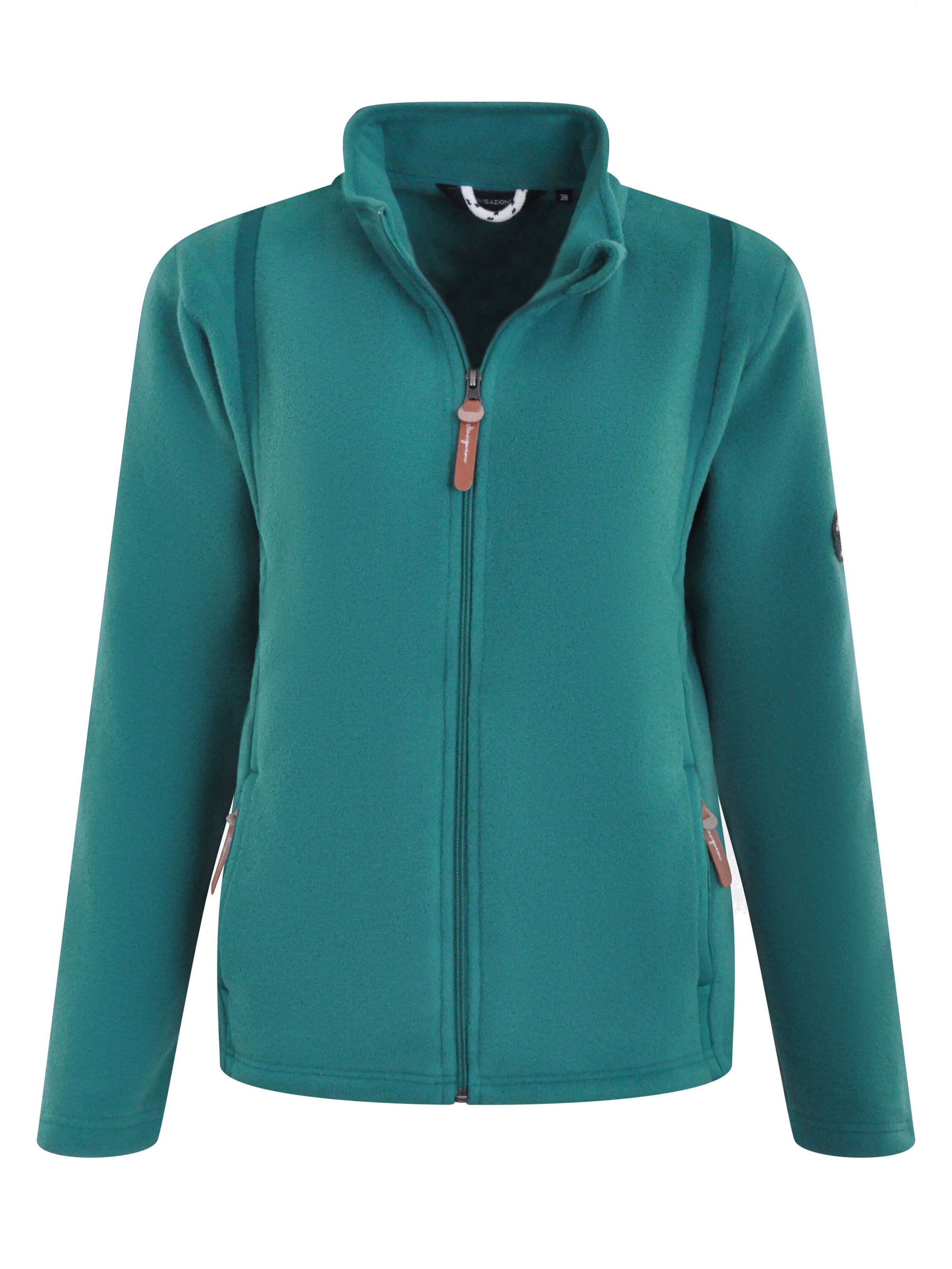 Navigazione Fleecejacke in Blau: Vorderseite