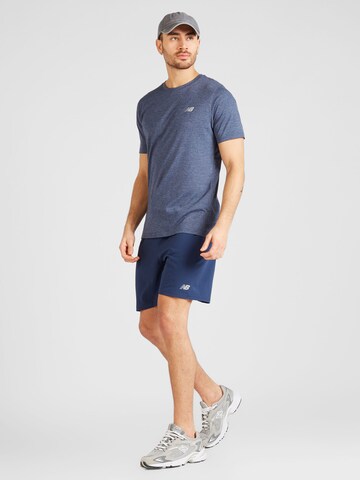 Regular Pantalon de sport 'Essentials 7' new balance en bleu