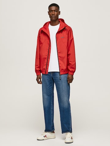 Pepe Jeans Between-Season Jacket 'Corbin' in Red