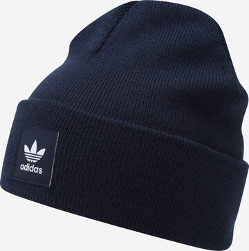 ADIDAS ORIGINALS Beanie 'Adicolor Cuff' in Blue: front