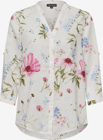 Franco Callegari Leinenbluse ' ' in Weiß: Vorderseite