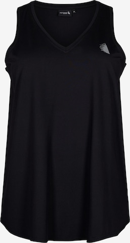 juoda Active by Zizzi Sportiniai marškinėliai be rankovių 'ABASIC': priekis