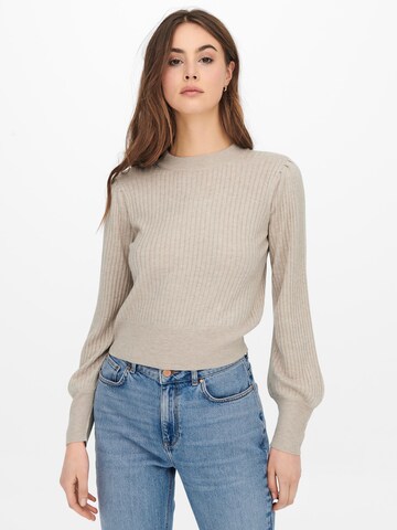 JDY Sweater 'Behave' in Grey: front