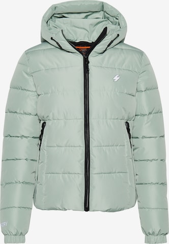 Veste mi-saison Superdry en vert : devant