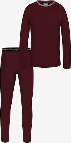 Ensemble de linge normani en rouge : devant