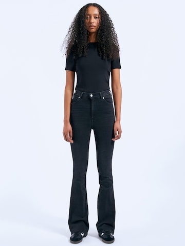 Dr. Denim Skinny Jeans 'Moxy High Flare' in Black