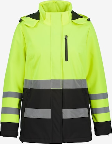 Veste fonctionnelle Ulla Popken en jaune : devant