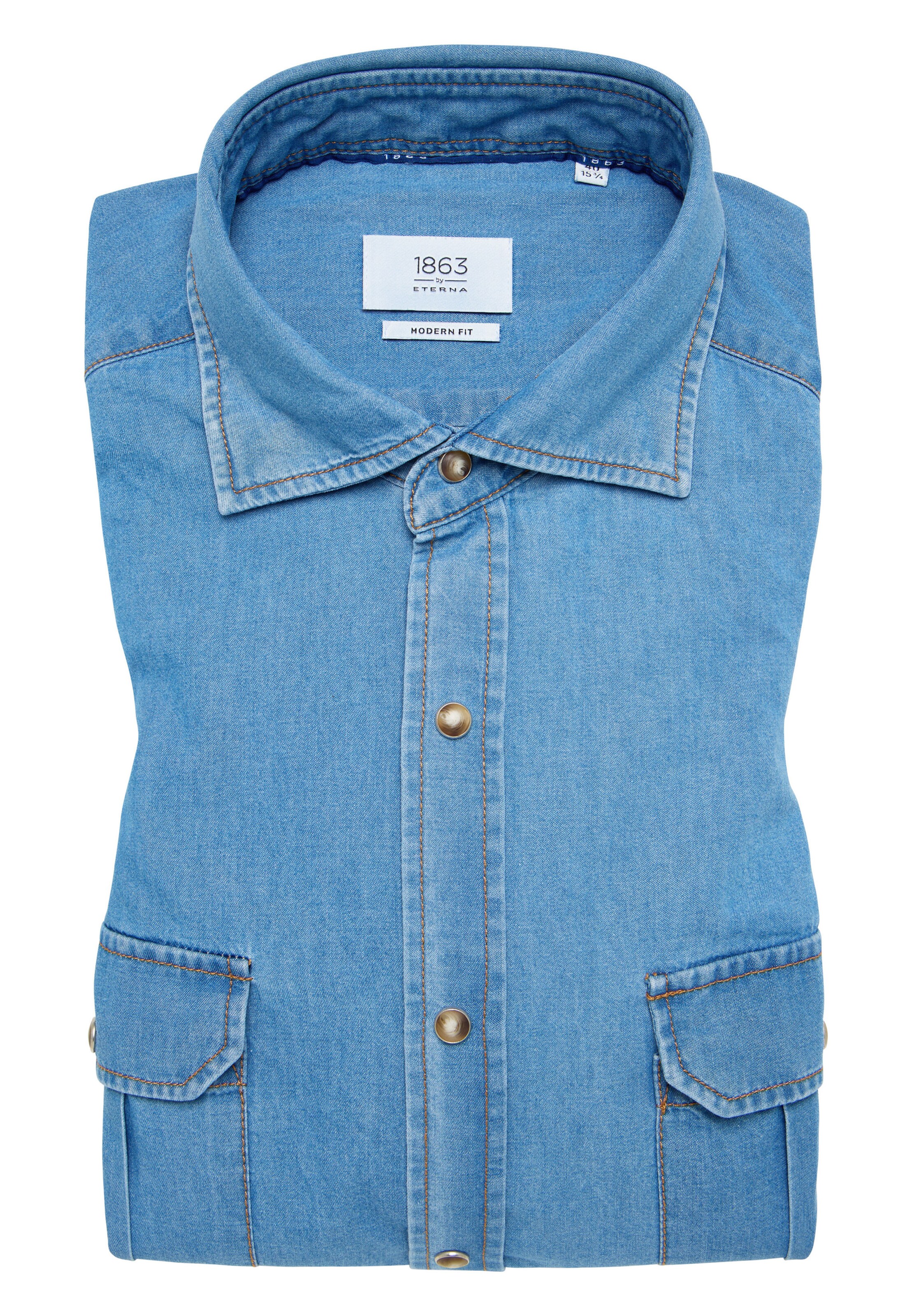 ETERNA Regular fit Business shirt in Blue