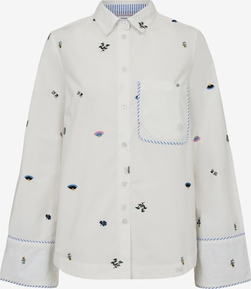 Maglietta 'NUCHIRO' di NÜMPH in bianco: frontale