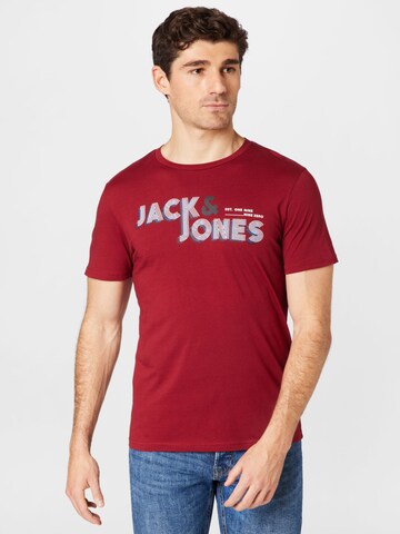 JACK & JONES Tričko 'FRIDAY' – červená: přední strana