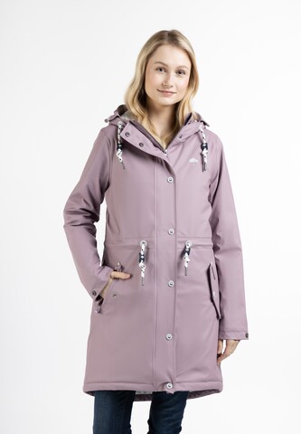 Manteau fonctionnel Schmuddelwedda en violet : devant