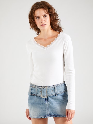Hailys - Camiseta 'Fiona' en blanco: frente