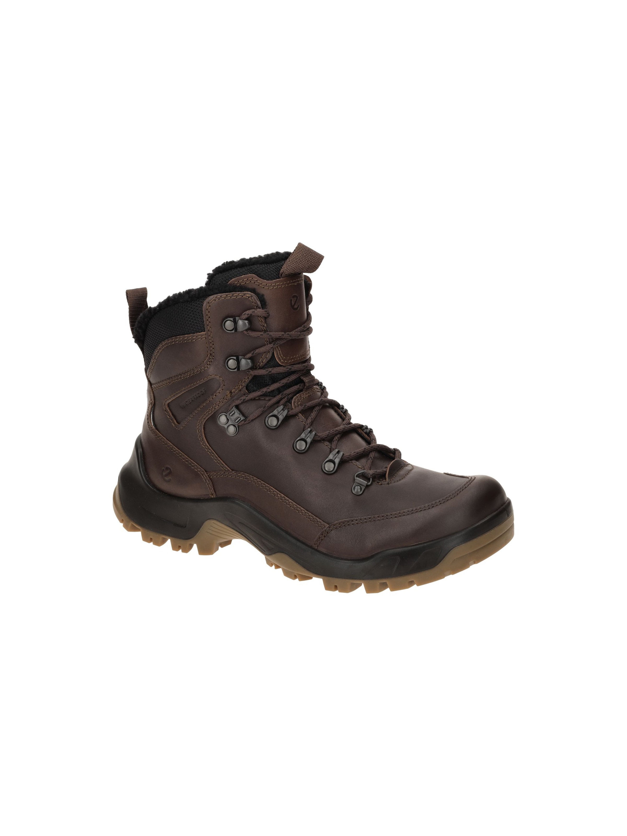 ECCO Lace-Up Boots in Brown: front