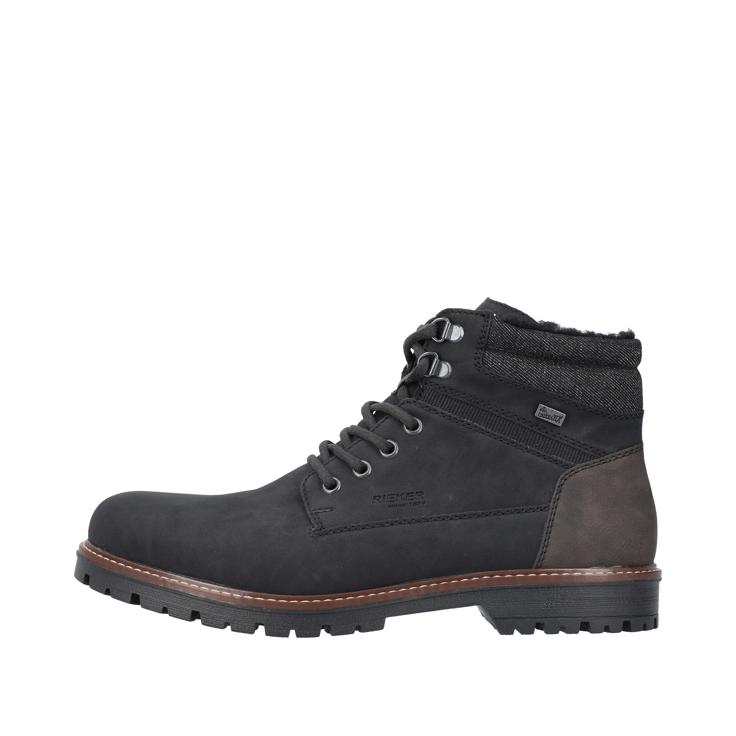 Rieker - Botas com atacadores em preto