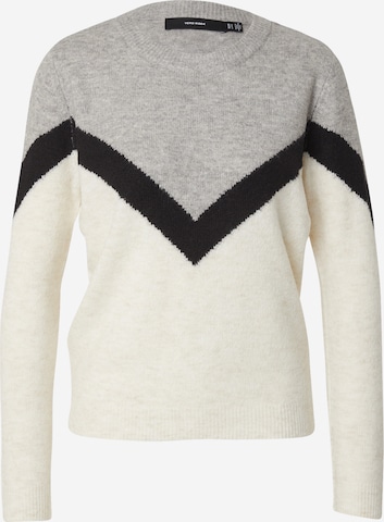 VERO MODA Pullover 'VMPLAZA' in Grau: Vorderseite