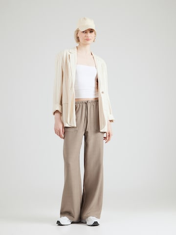 VERO MODA Wide leg Trousers 'VMMELANEY' in Beige