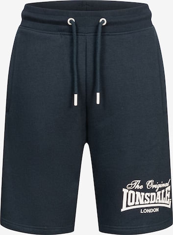 LONSDALE Regular Toiminnalliset housut 'HULTON' värissä sininen: etupuoli