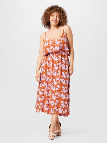 ABOUT YOU Curvy - Vestido de verão 'Marla' em laranja: frente