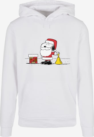 Merchcode Sweatshirt 'Peanuts Snoopy Santa' in Weiß: predná strana