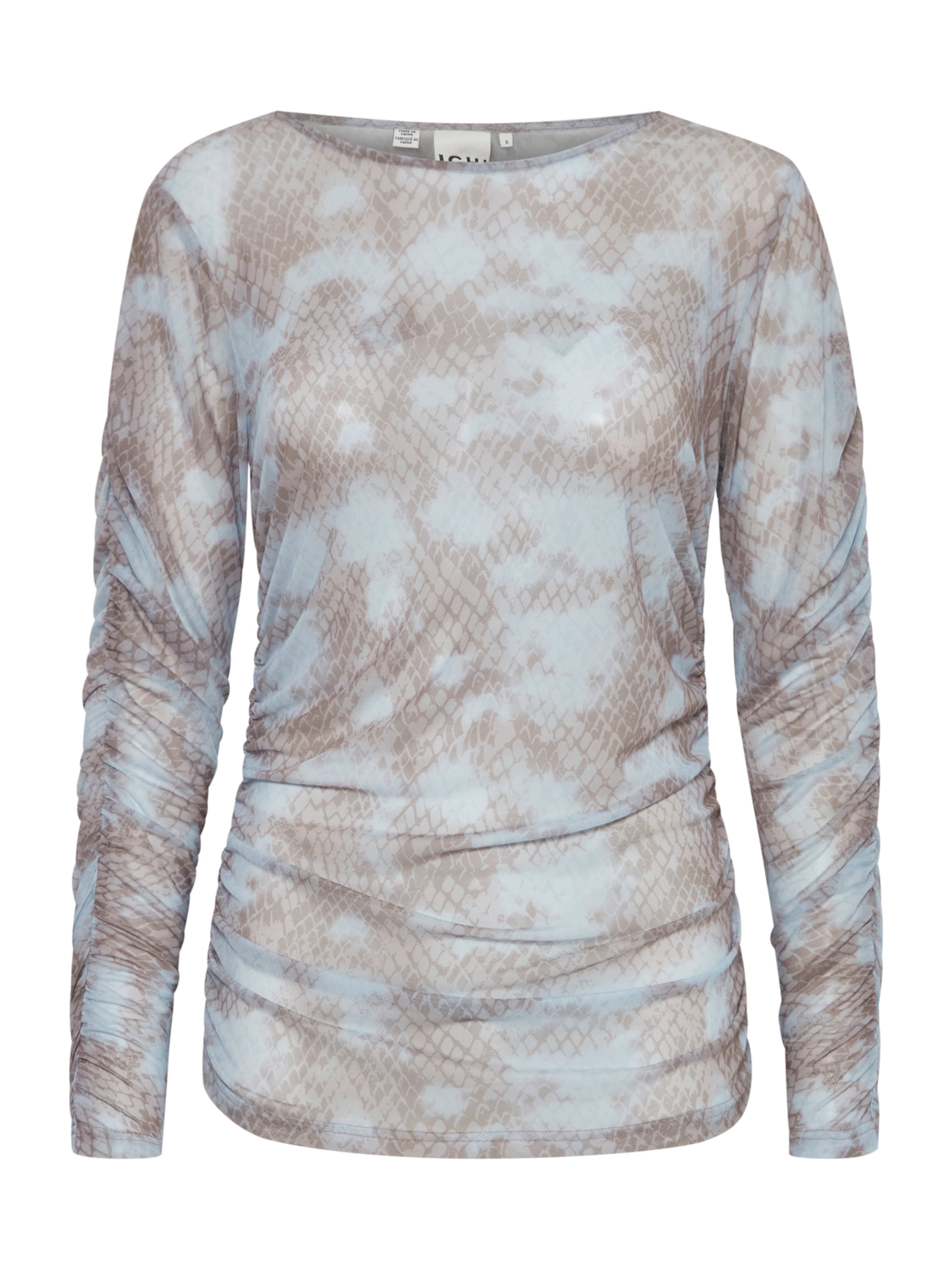 ICHI Shirt 'IH ISTA' in Braun: Vorderseite