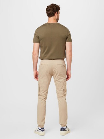 Effilé Pantalon cargo Denim Project en beige