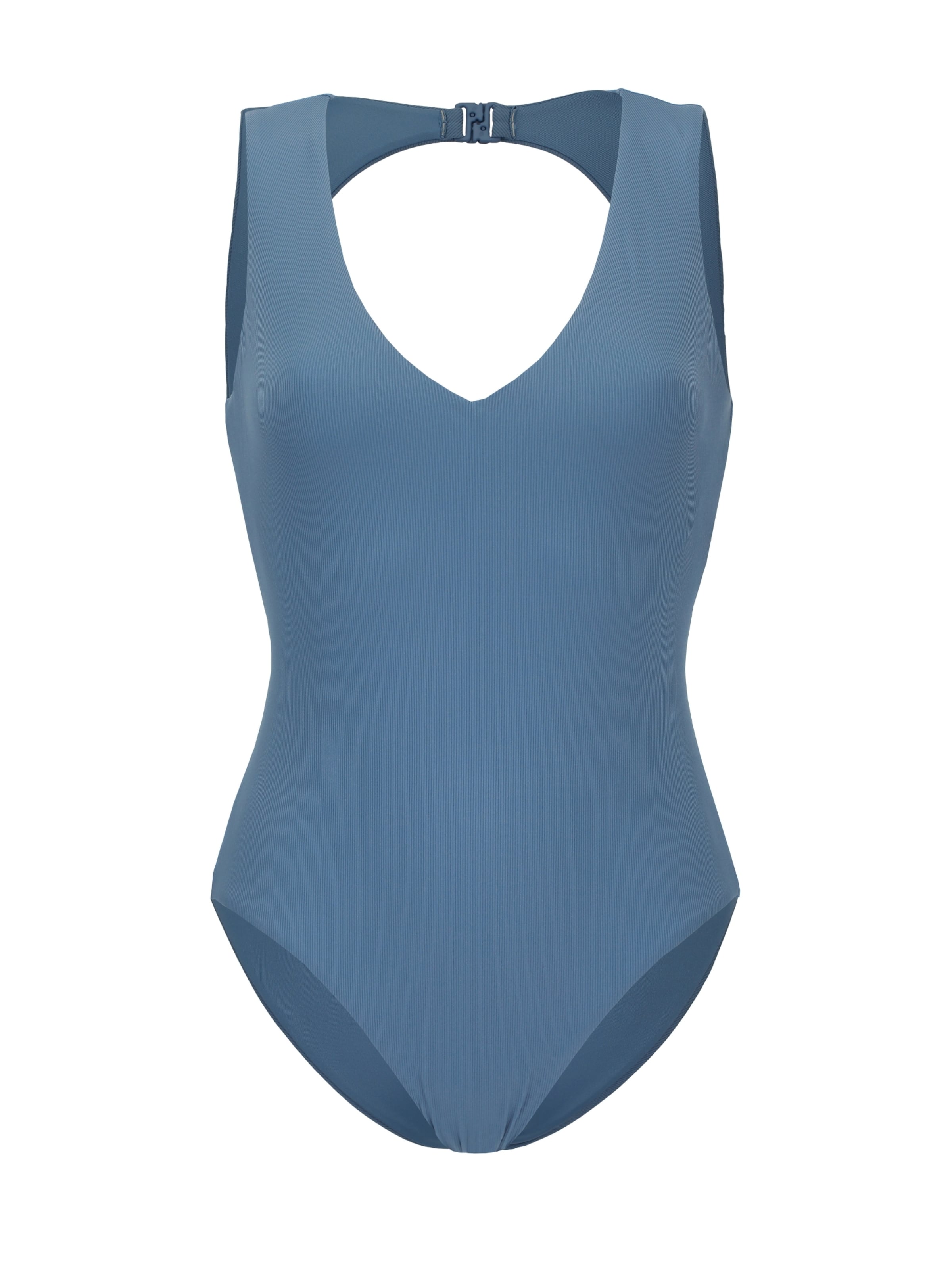 VIVID Trojuholníky Jednodielne plavky - Modrá: predná strana