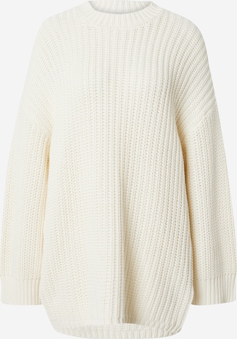 Pull-over oversize 'JANNI' PIECES en blanc : devant