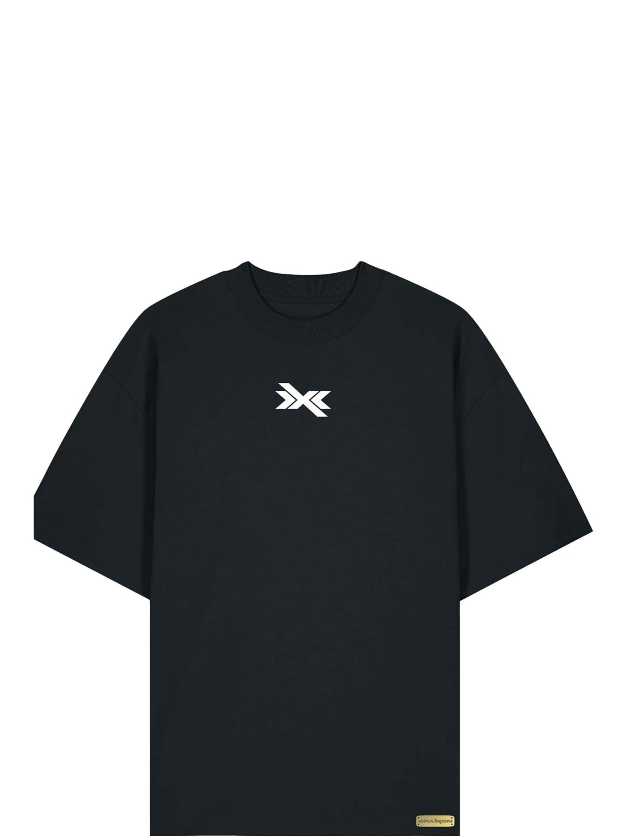 BRAXXON Shirt 'BRAXXON Oversized-Tee Black'‌‌‌‌‌‌ in Schwarz: Vorderseite