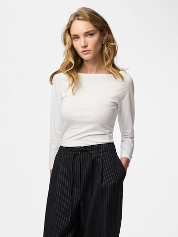 PIECES Overdel 'PCPhoebe' i hvid: forside