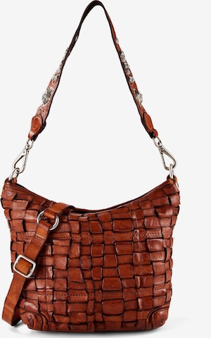 Campomaggi Schoudertas 'Beth' in Bruin: voorkant