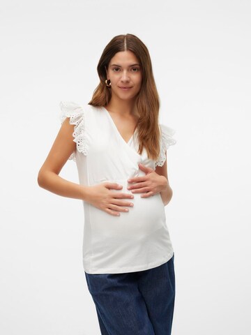 MAMALICIOUS Shirt 'MAYA TESS' in Weiß