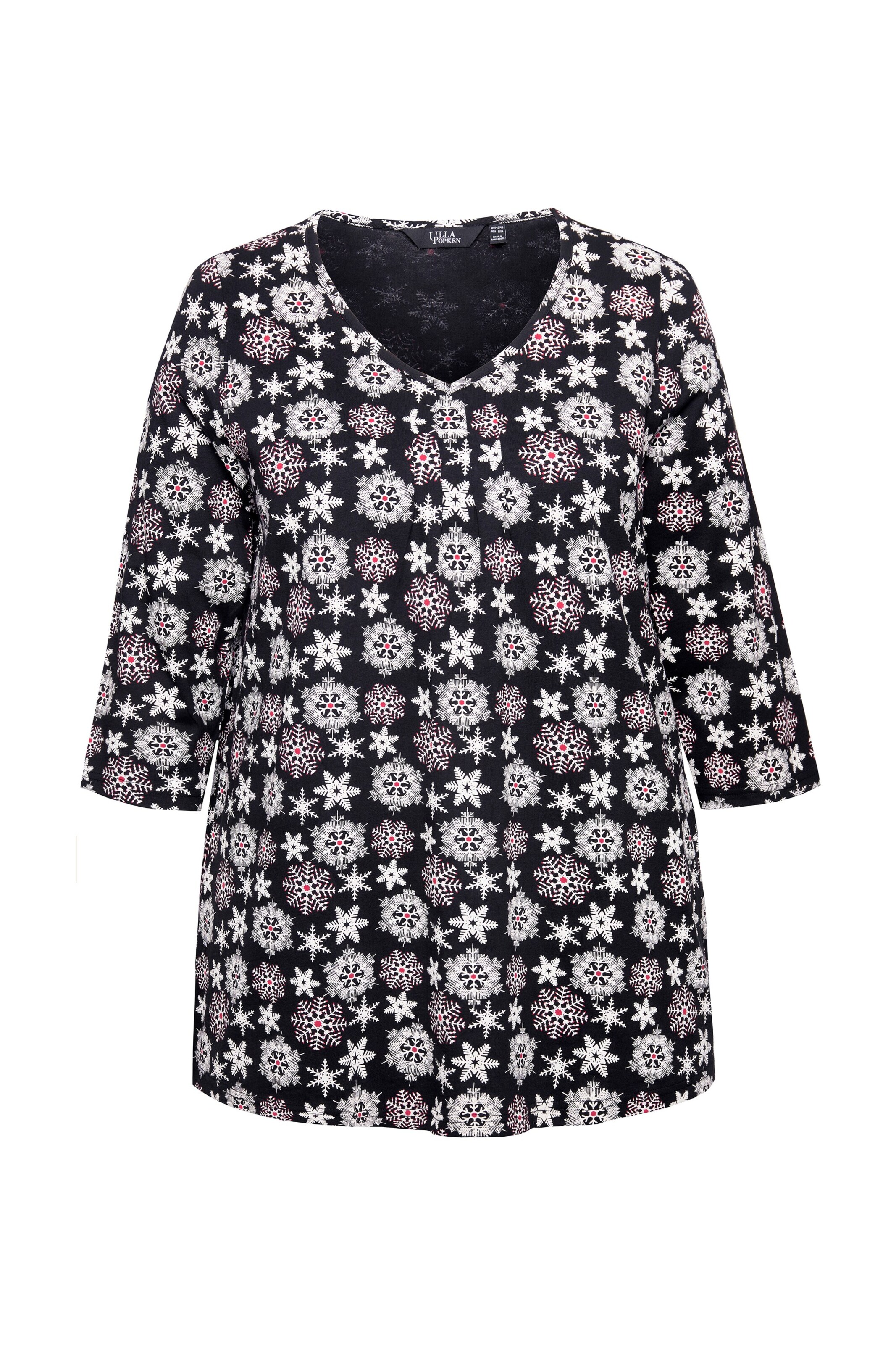 Ulla Popken Bluse in Schwarz: Vorderseite