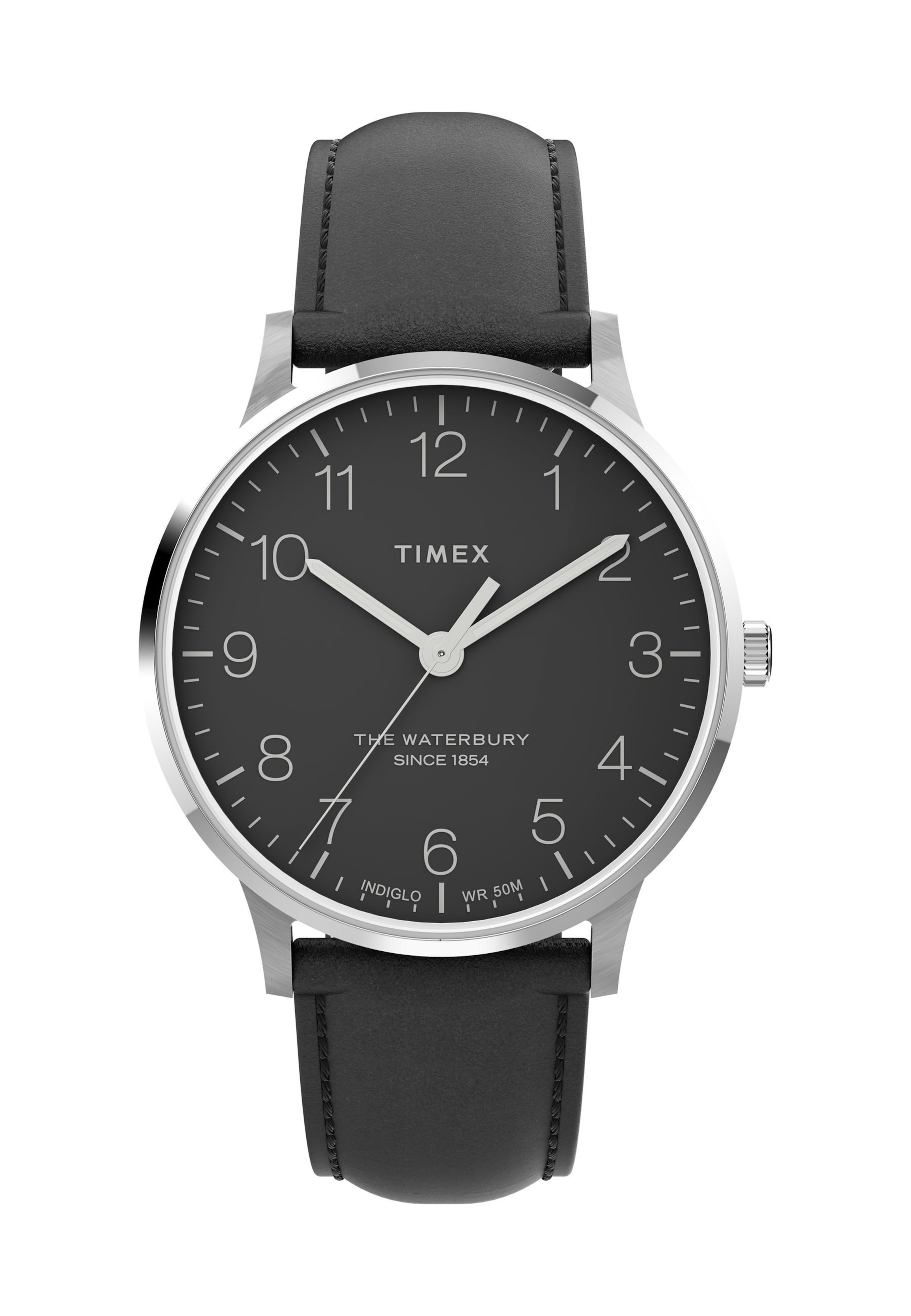 TIMEX Analoguhr 'Waterbury Classic' in Schwarz: Vorderseite