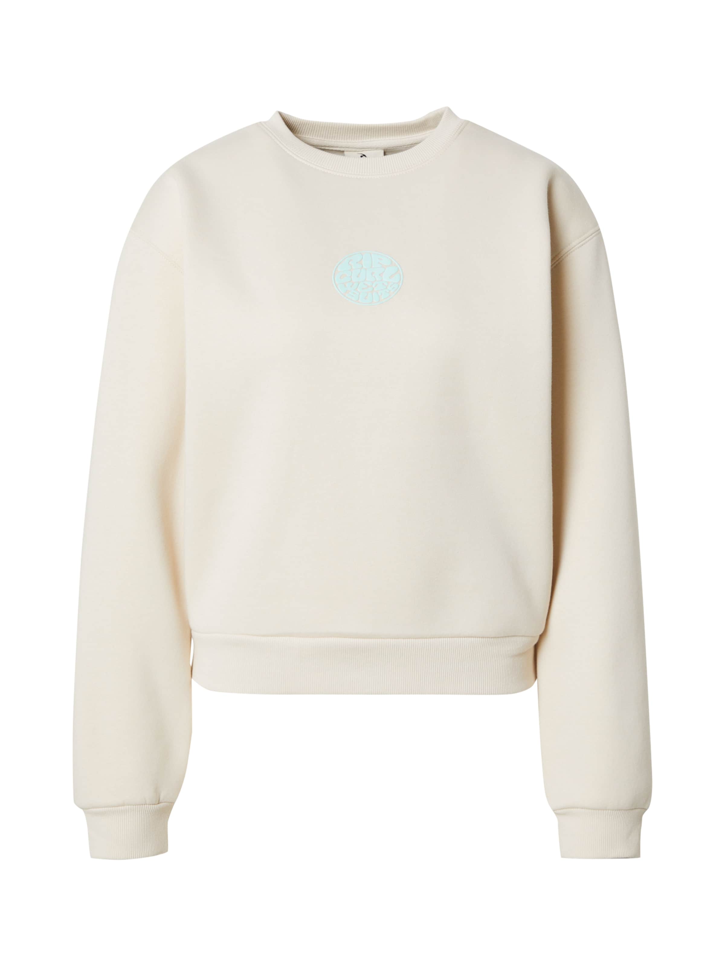 RIP CURL Urheilullinen collegepaita 'ICONS OF SURF' värissä beige: etupuoli