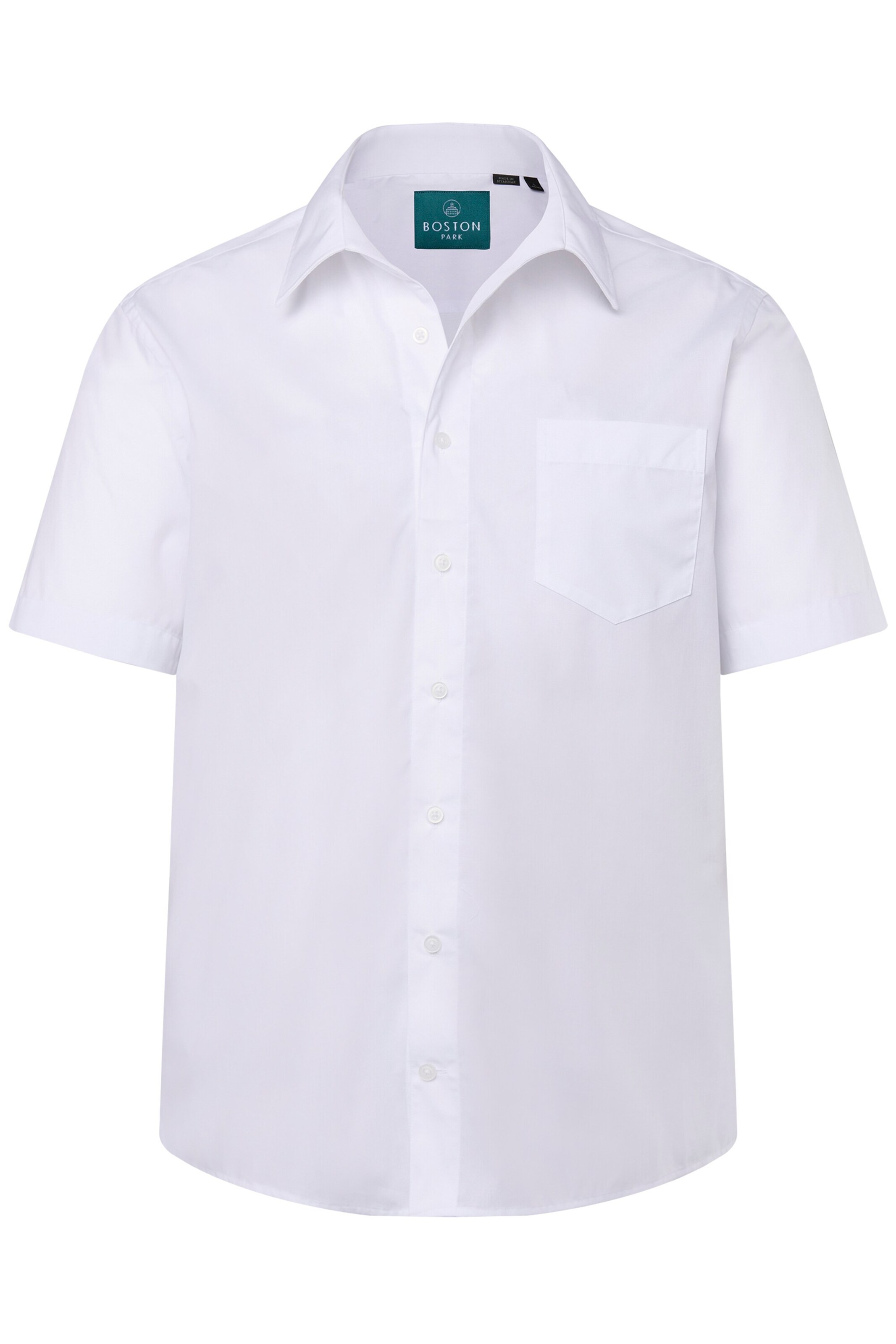 Chemise Boston Park en blanc : devant