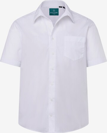 Boston Park Button Up Shirt in White: front