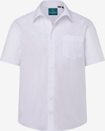 Boston Park Comfort fit Button Up Shirt in White: front