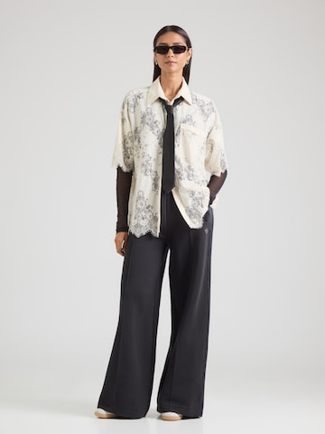 Wide Leg Pantalon 'Spacer' ADIDAS ORIGINALS en noir