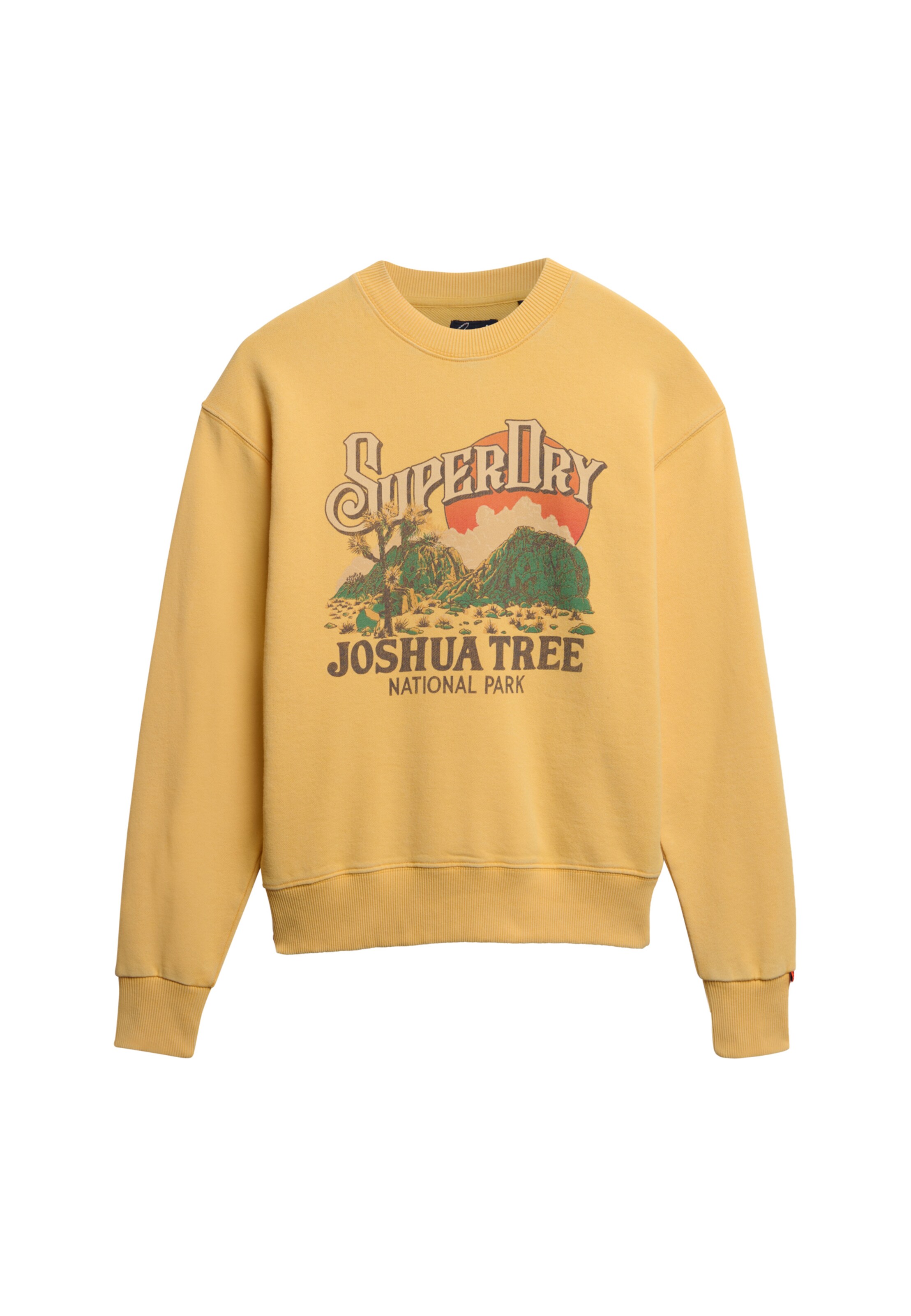 Sweat-shirt Superdry & Co en jaune : devant