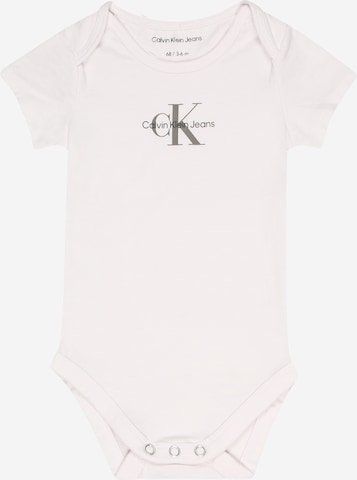 Tutina / body per bambino di Calvin Klein Jeans in bianco: frontale