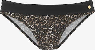 LASCANA Bikini-Hose in braun / schwarz, Produktansicht
