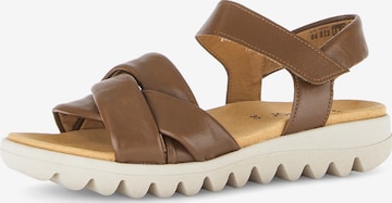 GABOR Sandale in Braun: Vorderseite