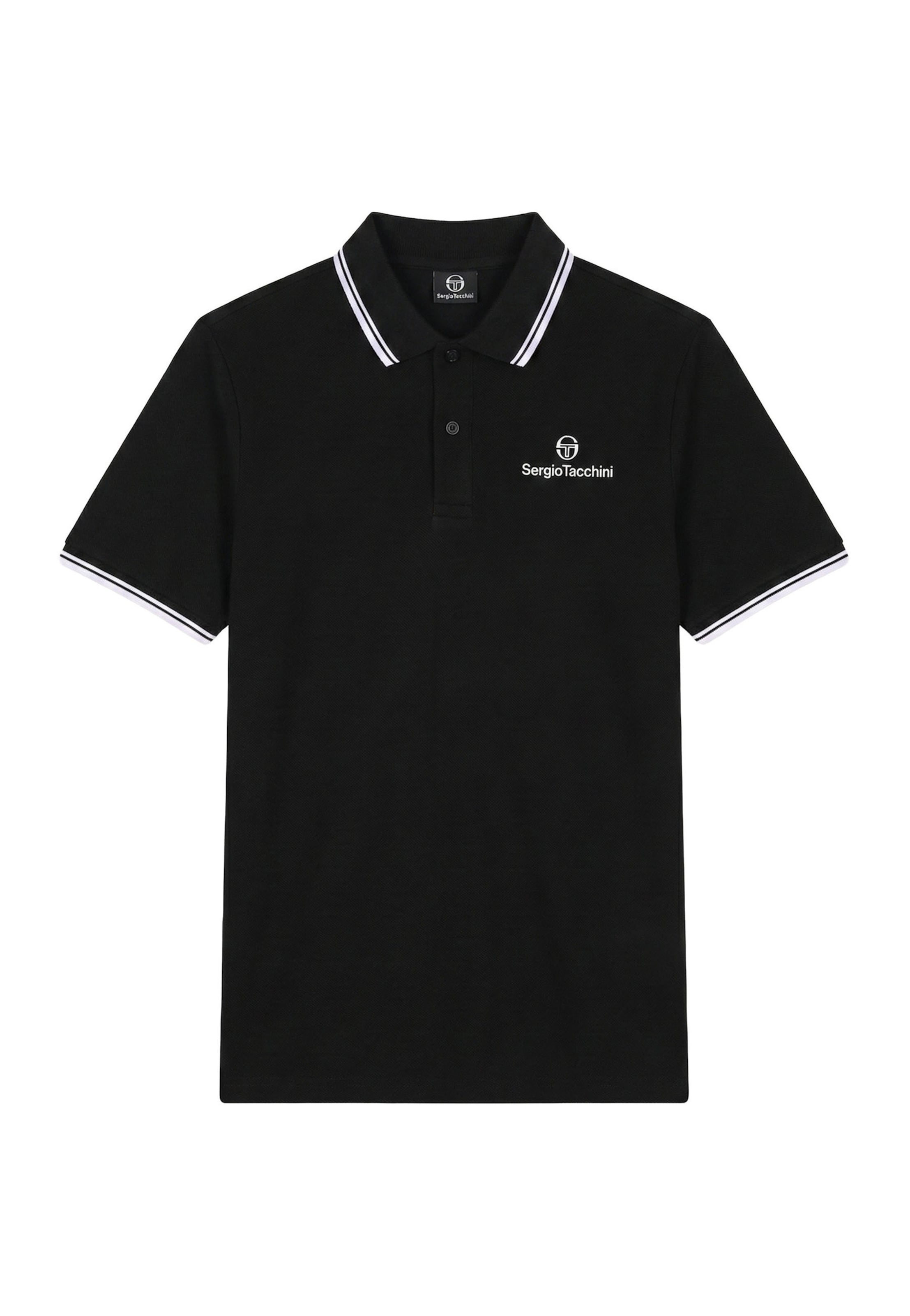 Sergio Tacchini - Camisa 'Reed 025 Co' em preto: frente