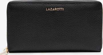 Lazarotti Wallet in Black: front