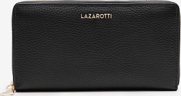 Lazarotti Wallet in Black: front