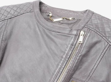 7 for all mankind Lederjacke / Ledermantel L in Grau