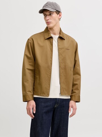 Veste mi-saison JACK & JONES en marron : devant