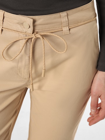 COMMA Slim fit Pleat-Front Pants in Beige