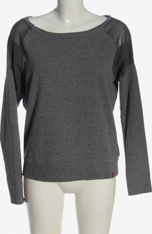 EDC BY ESPRIT Sweatshirt & Zip-Up Hoodie in S in Grey: front
